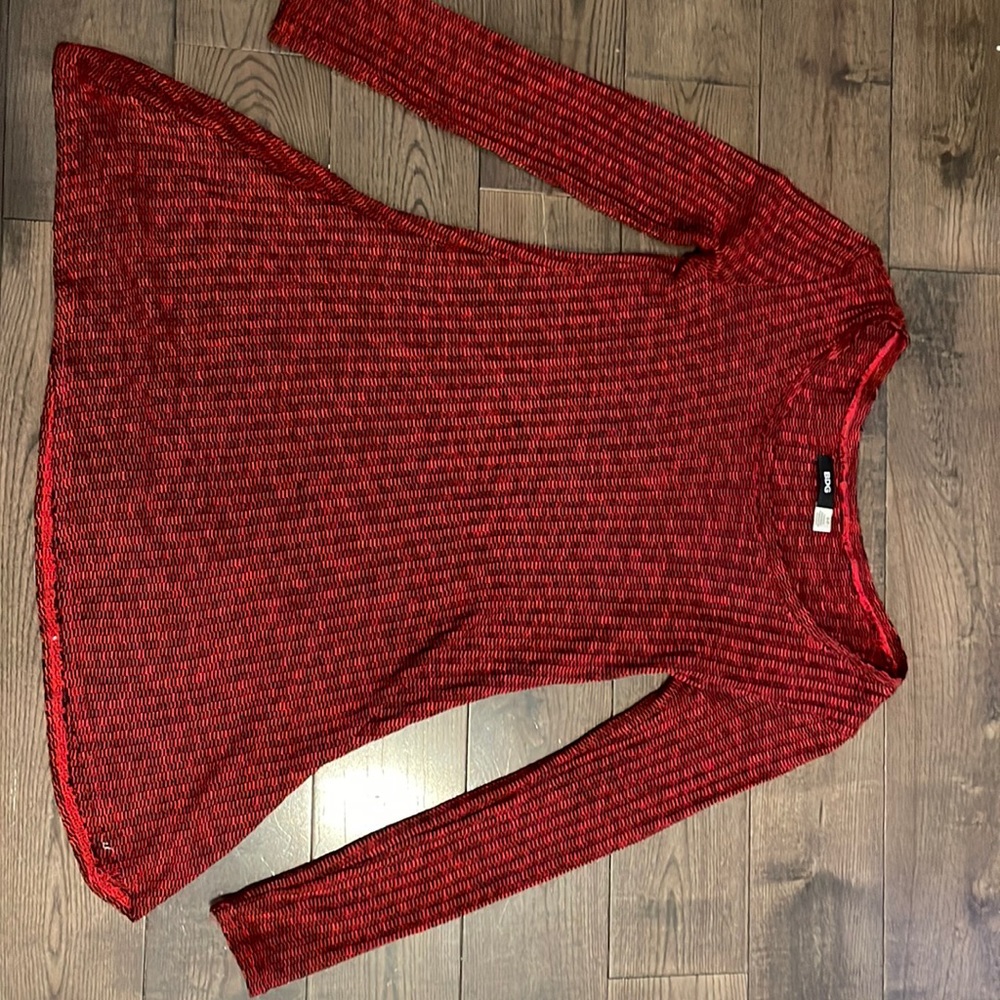 BDG Red Knit mini skater dress